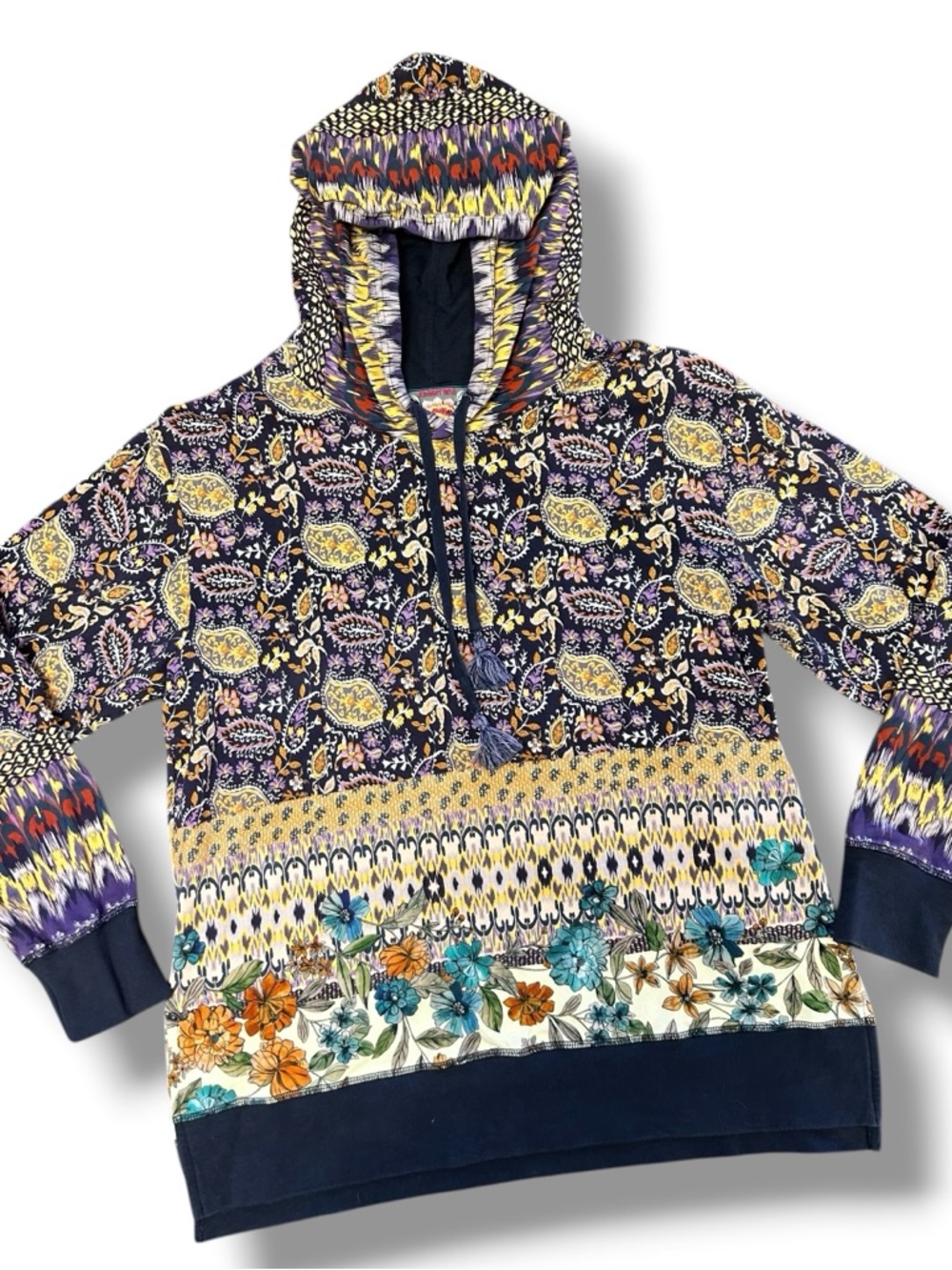 Johnny Was Betzy High Low Pullover Hoodie